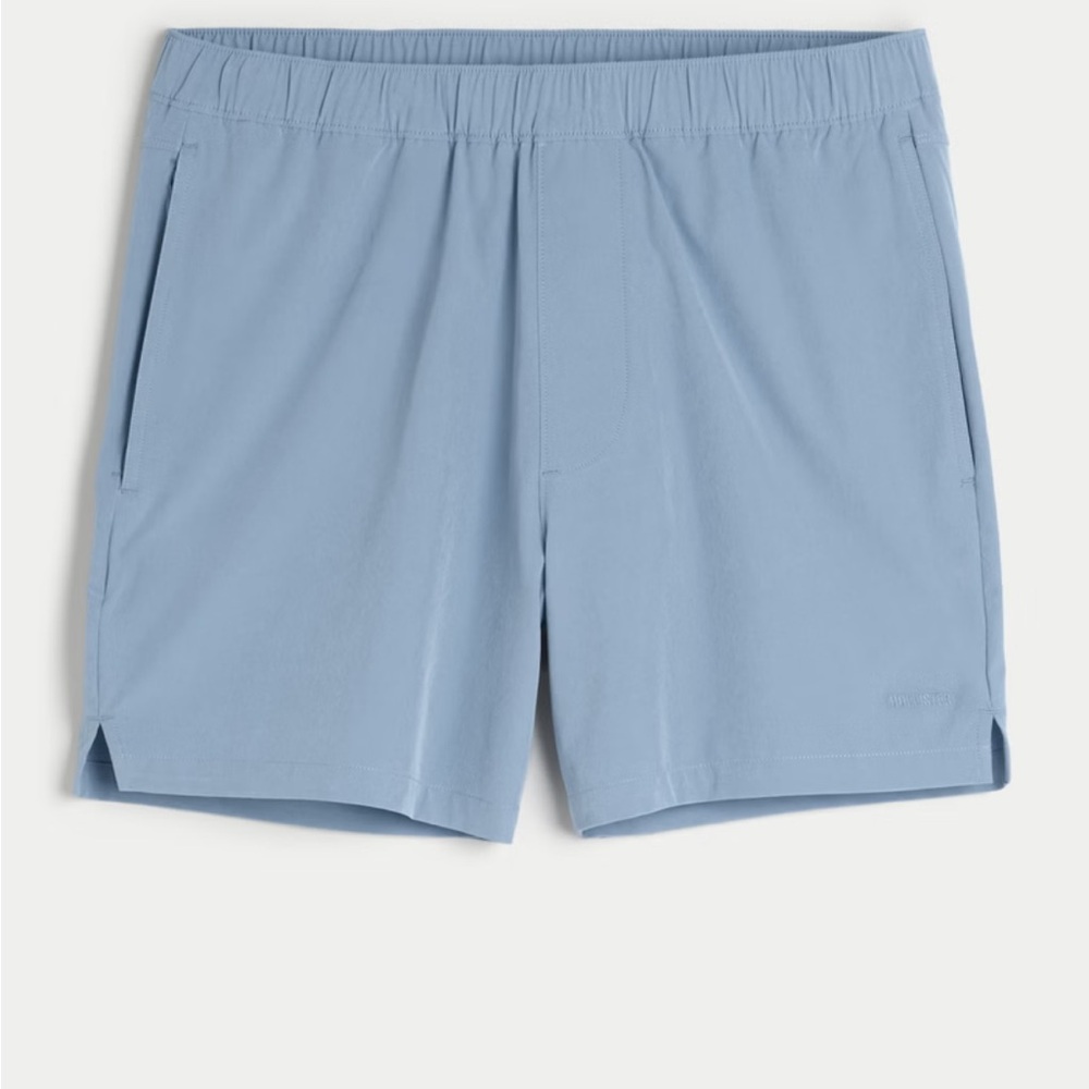 Hollister Men’s Active Gym Beach Board Shorts Swim Trunks Hybrid Blue Small
